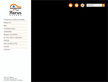 Tablet Screenshot of horus-pharma.com